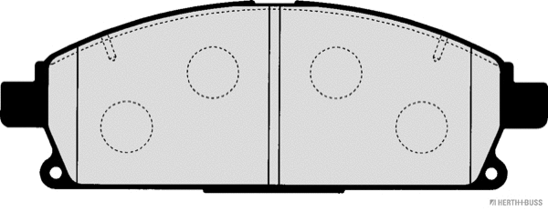 J3601090 HERTH+BUSS Комплект тормозных колодок, дисковый тормоз (фото 2)