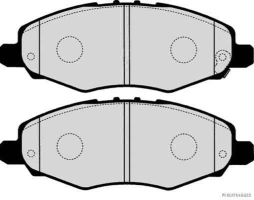J3602017 HERTH+BUSS Комплект тормозных колодок, дисковый тормоз (фото 2)