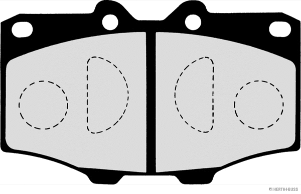 J3602036 HERTH+BUSS Комплект тормозных колодок, дисковый тормоз (фото 2)