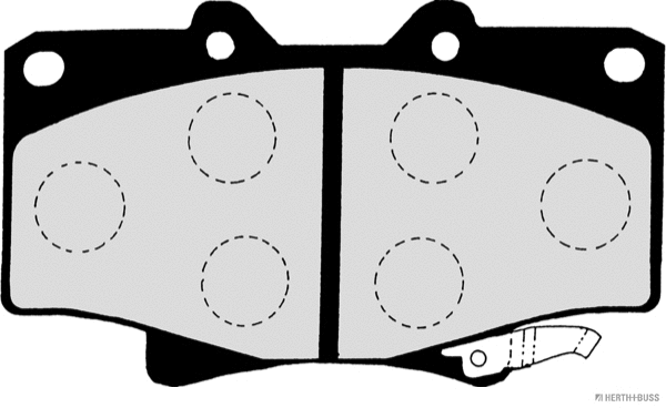 J3602055 HERTH+BUSS Комплект тормозных колодок, дисковый тормоз (фото 2)