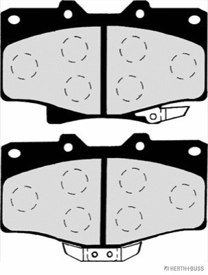 J3602071 HERTH+BUSS Комплект тормозных колодок, дисковый тормоз (фото 2)