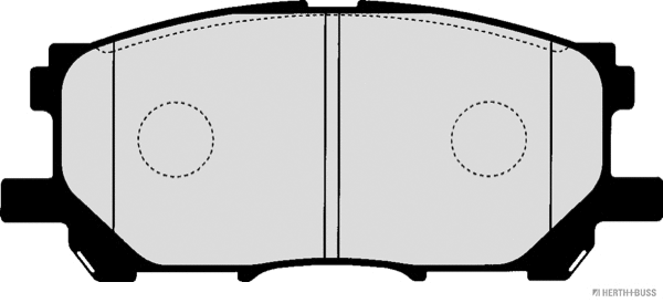 J3602118 HERTH+BUSS Комплект тормозных колодок, дисковый тормоз (фото 2)