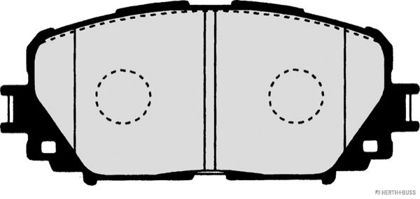 J3602127 HERTH+BUSS Комплект тормозных колодок, дисковый тормоз (фото 2)