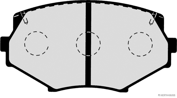 J3603044 HERTH+BUSS Комплект тормозных колодок, дисковый тормоз (фото 2)