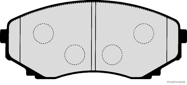 J3603048 HERTH+BUSS Комплект тормозных колодок, дисковый тормоз (фото 2)
