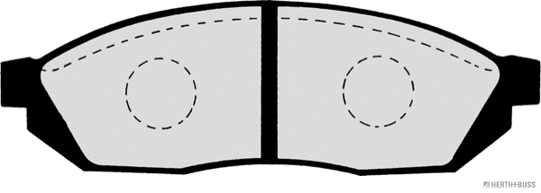 J3604004 HERTH+BUSS Комплект тормозных колодок, дисковый тормоз (фото 2)