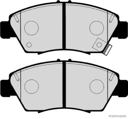 J3604005 HERTH+BUSS Комплект тормозных колодок, дисковый тормоз (фото 2)