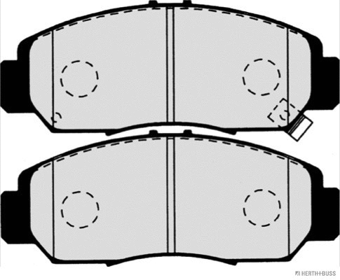 J3604051 HERTH+BUSS Комплект тормозных колодок, дисковый тормоз (фото 2)