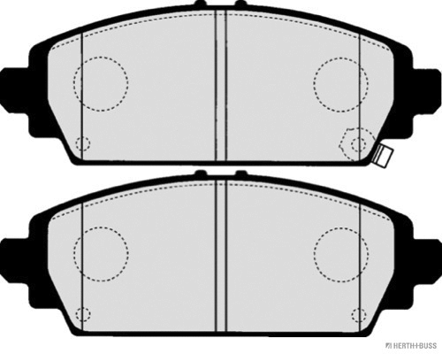 J3604065 HERTH+BUSS Комплект тормозных колодок, дисковый тормоз (фото 2)