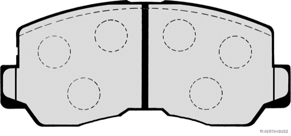 J3605002 HERTH+BUSS Комплект тормозных колодок, дисковый тормоз (фото 2)