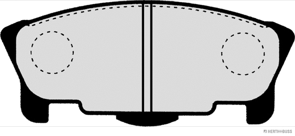 J3606016 HERTH+BUSS Комплект тормозных колодок, дисковый тормоз (фото 2)