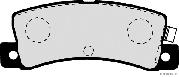 J3612008 HERTH+BUSS Комплект тормозных колодок, дисковый тормоз (фото 1)