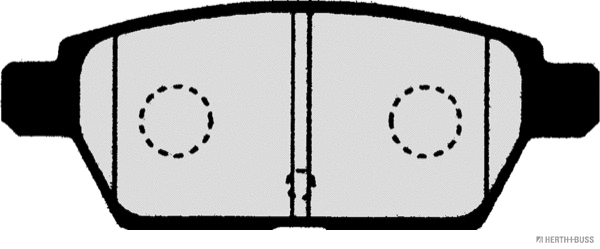 J3613021 HERTH+BUSS Комплект тормозных колодок, дисковый тормоз (фото 2)