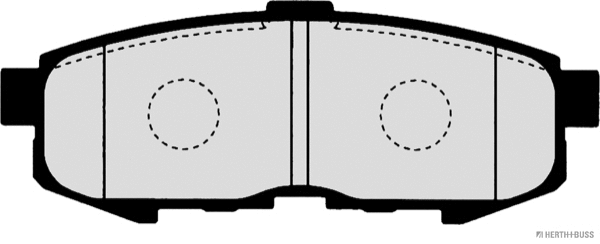 J3613022 HERTH+BUSS Комплект тормозных колодок, дисковый тормоз (фото 2)