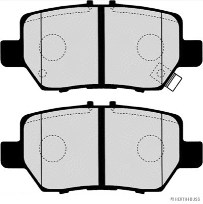 J3614018 HERTH+BUSS Комплект тормозных колодок, дисковый тормоз (фото 2)