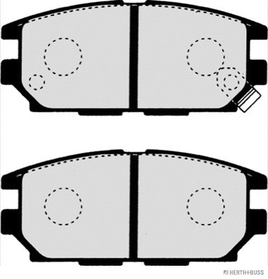 J3615007 HERTH+BUSS Комплект тормозных колодок, дисковый тормоз (фото 1)