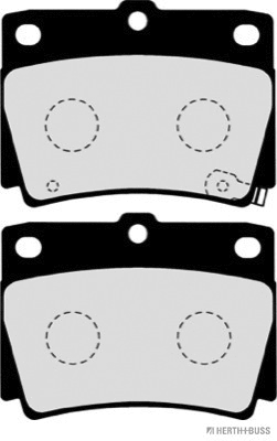 J3615011 HERTH+BUSS Комплект тормозных колодок, дисковый тормоз (фото 2)