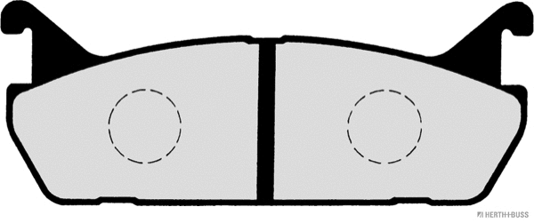 J3616001 HERTH+BUSS Комплект тормозных колодок, дисковый тормоз (фото 2)