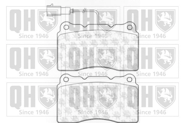 BP1080 QUINTON HAZELL Комплект тормозных колодок, дисковый тормоз (фото 1)