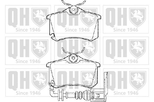 BP1417 QUINTON HAZELL Комплект тормозных колодок, дисковый тормоз (фото 1)