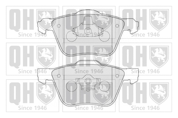 BP1547 QUINTON HAZELL Комплект тормозных колодок, дисковый тормоз (фото 1)