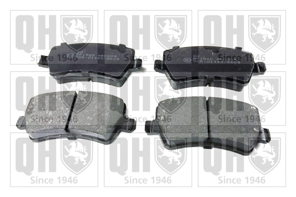 BP1560 QUINTON HAZELL Комплект тормозных колодок, дисковый тормоз (фото 1)
