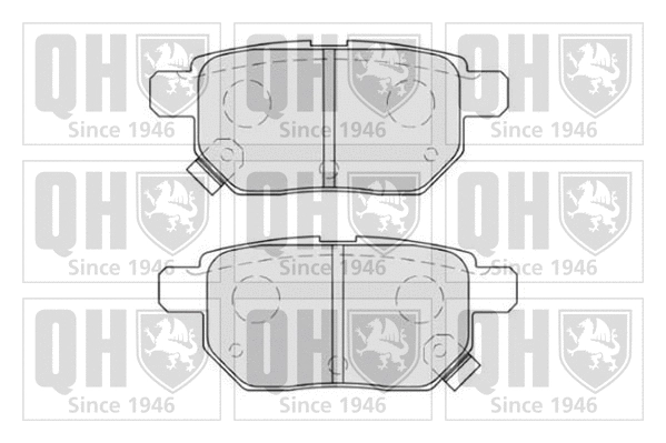 BP1619 QUINTON HAZELL Комплект тормозных колодок, дисковый тормоз (фото 1)