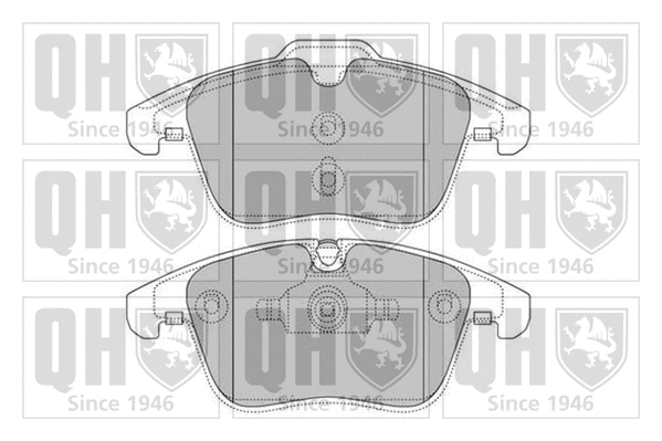 BP1629 QUINTON HAZELL Комплект тормозных колодок, дисковый тормоз (фото 1)