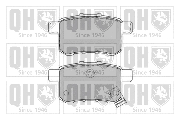 BP1659 QUINTON HAZELL Комплект тормозных колодок, дисковый тормоз (фото 1)