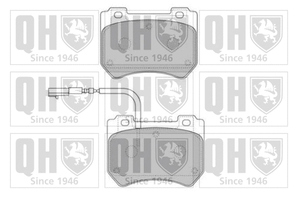 BP1685 QUINTON HAZELL Комплект тормозных колодок, дисковый тормоз (фото 1)