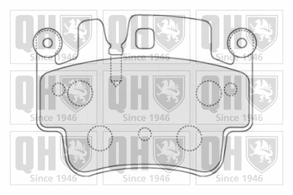 BP1694 QUINTON HAZELL Комплект тормозных колодок, дисковый тормоз (фото 1)