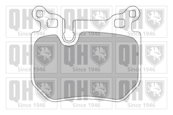 BP1711 QUINTON HAZELL Комплект тормозных колодок, дисковый тормоз (фото 1)