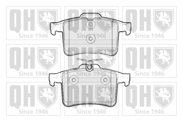 BP1781 QUINTON HAZELL Комплект тормозных колодок, дисковый тормоз (фото 1)