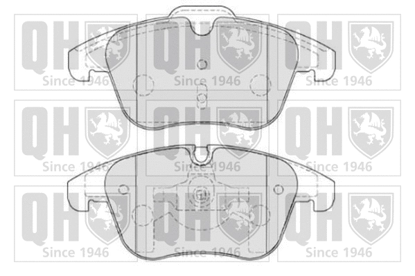 BP1809 QUINTON HAZELL Комплект тормозных колодок, дисковый тормоз (фото 1)