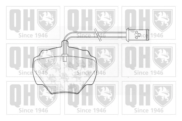 BP414 QUINTON HAZELL Комплект тормозных колодок, дисковый тормоз (фото 1)