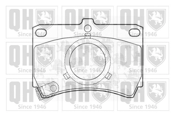 BP416 QUINTON HAZELL Комплект тормозных колодок, дисковый тормоз (фото 1)