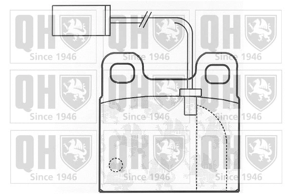 BP824 QUINTON HAZELL Комплект тормозных колодок, дисковый тормоз (фото 1)