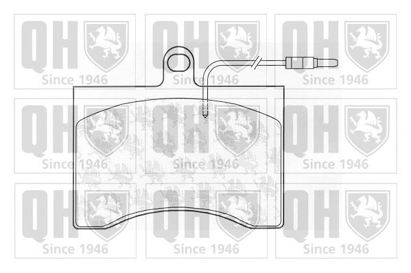 BP997 QUINTON HAZELL Комплект тормозных колодок, дисковый тормоз (фото 1)