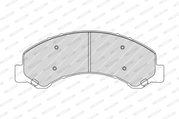 FCV1853 FERODO Комплект тормозных колодок, дисковый тормоз (фото 1)