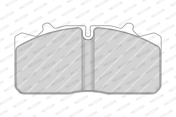 FCV4283 FERODO Комплект тормозных колодок, дисковый тормоз (фото 1)