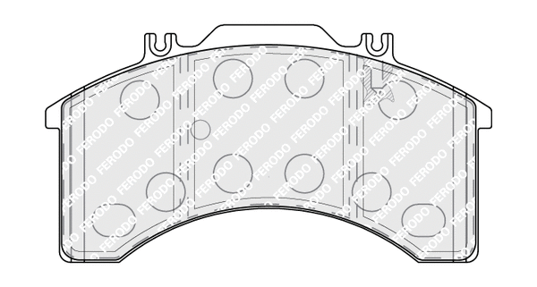 FCV770 FERODO Комплект тормозных колодок, дисковый тормоз (фото 1)