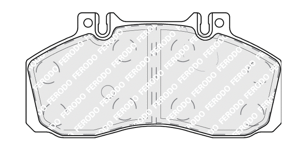 FCV879 FERODO Комплект тормозных колодок, дисковый тормоз (фото 1)