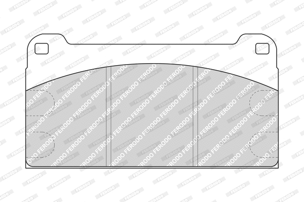 FCV958 FERODO Комплект тормозных колодок, дисковый тормоз (фото 1)
