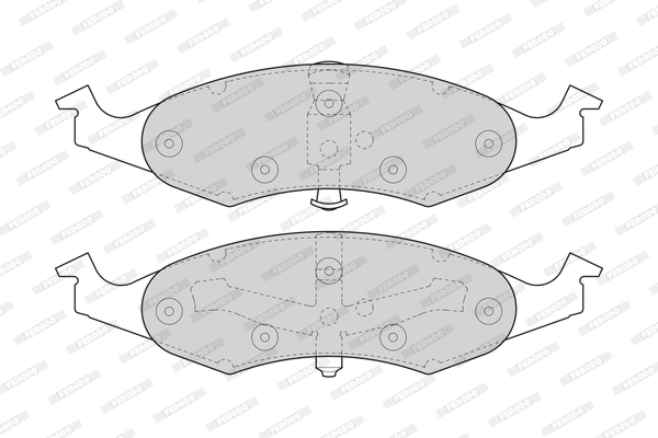 FDB1097 FERODO Комплект тормозных колодок, дисковый тормоз (фото 1)