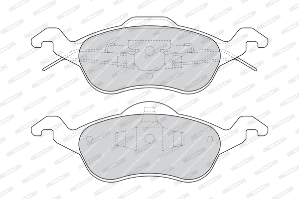 FDB1318B FERODO Комплект тормозных колодок, дисковый тормоз (фото 1)