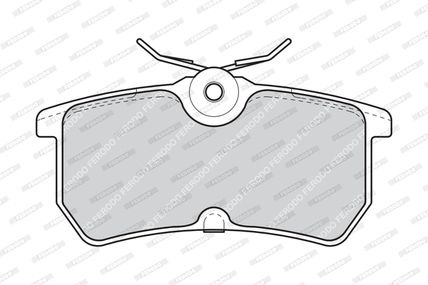 FDB1319B FERODO Комплект тормозных колодок, дисковый тормоз (фото 2)