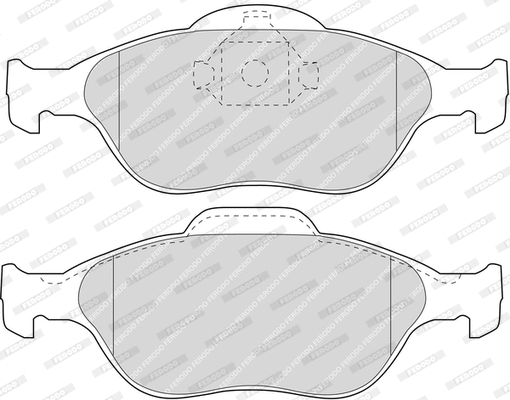 FDB1394W FERODO Комплект тормозных колодок, дисковый тормоз (фото 1)