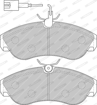 FDB1397 FERODO Комплект тормозных колодок, дисковый тормоз (фото 1)