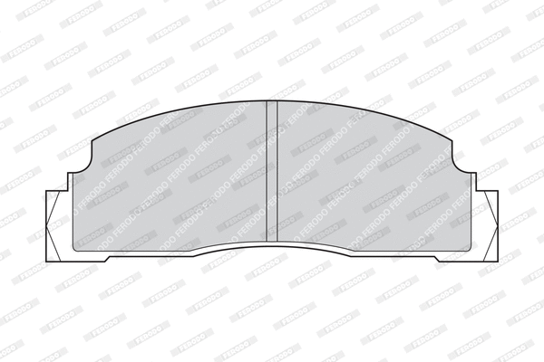 FDB149 FERODO Комплект тормозных колодок, дисковый тормоз (фото 1)