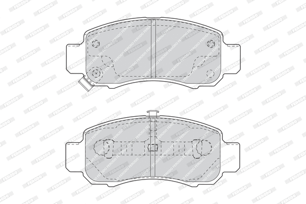 FDB1609 FERODO Комплект тормозных колодок, дисковый тормоз (фото 1)